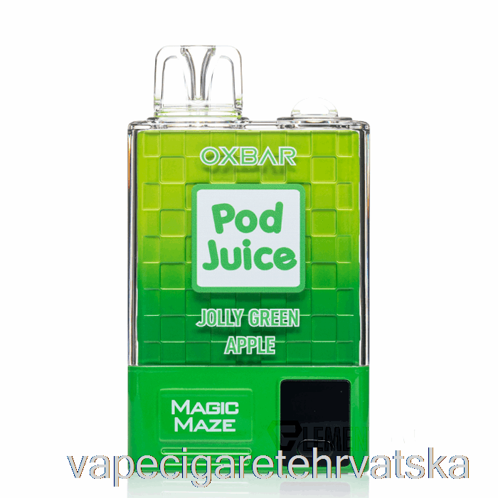 Vape Hrvatska Oxbar Magic Maze Pro 10000 Disposable Jolly Zelena Jabuka - Mahuna Sok